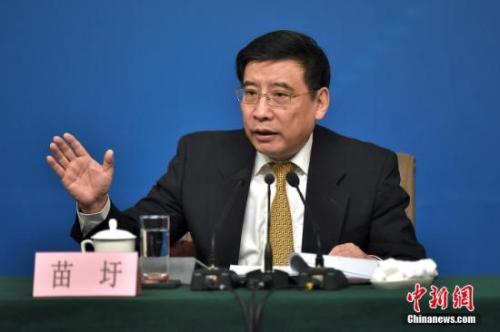 資料圖：苗圩。<a target='_blank' href='http://www.chinanews.com/'>中新社</a>記者金碩攝